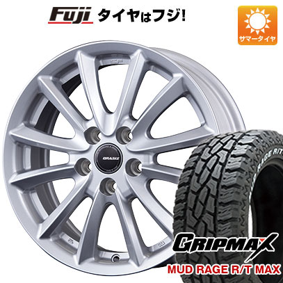 【新品】ライズ/ロッキー（ハイブリッド） 夏タイヤ ホイール4本セット 195/65R16 GRIPMAX マッドレイジR/T MAX RWL(限定) コーセイ クレイシズ VS6 16インチ :fuji 25161 151546 32791 32791:フジコーポレーション