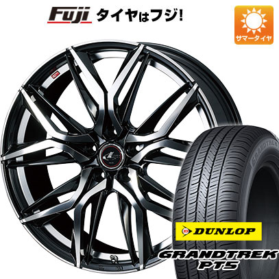 クーポン配布中 【新品国産5穴114.3車】 夏タイヤ ホイール4本セット 225/60R18 ダンロップ グラントレック PT5 ウェッズ レオニス LM 18インチ :fuji 1341 136854 40821 40821:フジコーポレーション