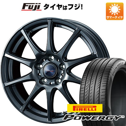 【新品国産5穴114.3車】 夏タイヤ ホイール4本セット 215/55R17 ピレリ パワジー ウェッズ ヴェルバ チャージ 17インチ｜fujicorporation