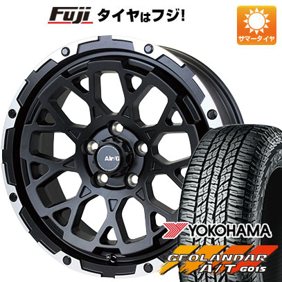 【新品国産5穴114.3車】 夏タイヤ ホイール4本セット 215/70R16 ヨコハマ ジオランダー A/T G015 RBL フォーバイフォーエンジニア エアージー ロックス 16インチ :fuji 1581 147237 24494 24494:フジコーポレーション