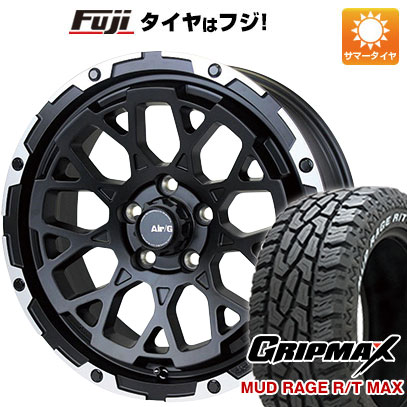 【新品国産5穴114.3車】 夏タイヤ ホイール４本セット 225/65R17 グリップマックス マッドレイジR/T MAX RWL(限定) 4x4 エアージー ロックス 17インチ :fuji 2182 147238 33241 33241:フジコーポレーション