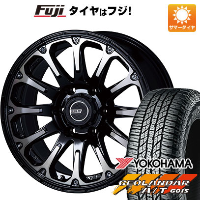 【新品国産5穴114.3車】 夏タイヤ ホイール4本セット 225/70R16 ヨコハマ ジオランダー A/T G015 RBL SSR ディバイド FT アッシュブラック 16インチ :fuji 2563 142971 22909 22909:フジコーポレーション