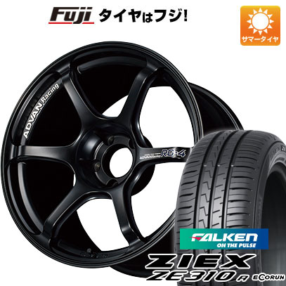 【新品国産4穴100車】 夏タイヤ ホイール4本セット 205/45R17 ファルケン ジークス ZE310R エコラン（限定） ヨコハマ アドバンレーシング RG4 17インチ｜fujicorporation