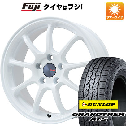 クーポン配布中 【新品国産5穴114.3車】 夏タイヤ ホイール４本セット 225/55R18 ダンロップ グラントレック AT5 エンケイ PF09 Limited 18インチ :fuji 1321 151222 32852 32852:フジコーポレーション