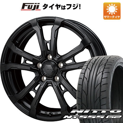 【パンク保証付き】【新品国産5穴114.3車】 夏タイヤ ホイール４本セット 215/45R18 ニットー NT555 G2 モンツァ HI BLOCK ヴィラス 18インチ :fuji 1130 137108 23607 23607:フジコーポレーション