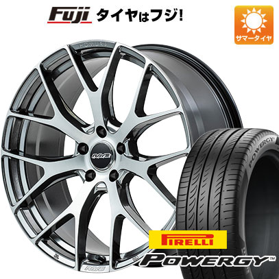 【新品国産5穴114.3車】 夏タイヤ ホイール4本セット 245/35R20 ピレリ パワジー レイズ ホムラ 2X7FT 20インチ｜fujicorporation