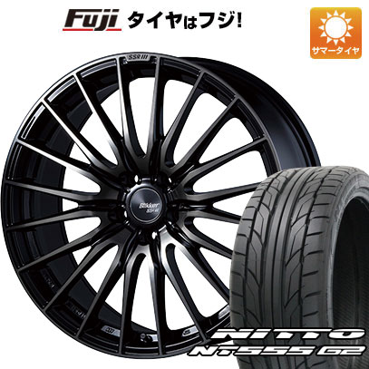 【パンク保証付き】【新品国産5穴114.3車】 夏タイヤ ホイール4本セット 245/40R19 ニットー NT555 G2 SSR ブリッカー 01F アッシュブラック 19インチ :fuji 1122 142949 23597 23597:フジコーポレーション