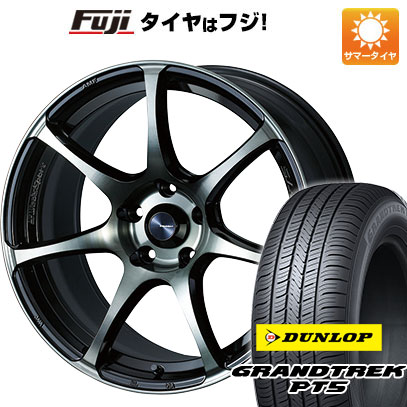 クーポン配布中 【新品国産5穴114.3車】 夏タイヤ ホイール4本セット 225/55R18 ダンロップ グラントレック PT5 ウェッズ ウェッズスポーツ SA 75R 18インチ :fuji 1321 136903 40818 40818:フジコーポレーション