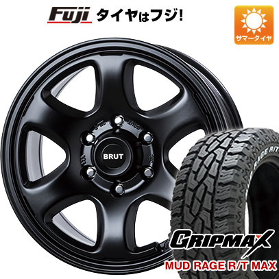 【新品国産6穴139.7車】 夏タイヤ ホイール4本セット 285/70R17 グリップマックス マッドレイジR/T MAX RWL(限定) トライスター BRUT BR 44 17インチ :fuji 11822 151473 33029 33029:フジコーポレーション