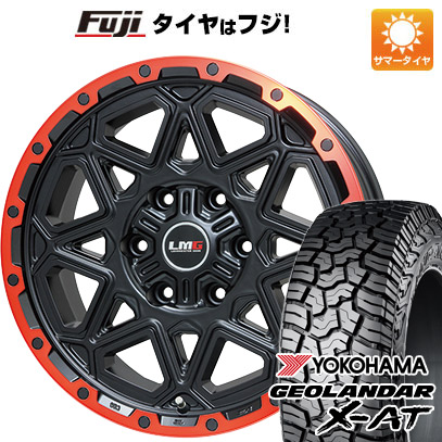 【新品】プラド 夏タイヤ ホイール4本セット 265/65R17 ヨコハマ ジオランダー X AT G016 レアマイスター LMG モンタグナ(マットブラック/レッドリム) 17インチ :fuji 11822 120465 41469 41469:フジコーポレーション