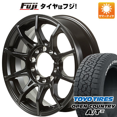 【新品】ジムニーシエラ 夏タイヤ ホイール４本セット 215/70R16 トーヨー オープンカントリー A/T III RBL ゴジゲン ブラックマン G I 16インチ｜fujicorporation