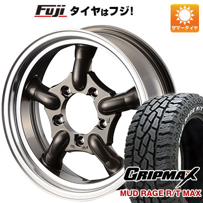 【新品】ジムニー 夏タイヤ ホイール４本セット 175/80R16 グリップマックス マッドレイジR/T MAX RWL(限定) モーターファーム J トラッド 16インチ :fuji 16701 120905 43256 43256:フジコーポレーション