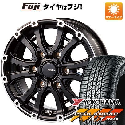 【新品国産6穴139.7車】 夏タイヤ ホイール4本セット 265/70R17 ヨコハマ ジオランダー A/T G015 OWL/RBL インターミラノ MUD BAHN XR 600S 17インチ :fuji 11822 148411 22893 22893:フジコーポレーション