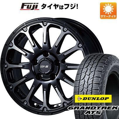 【新品】ジムニーシエラ 夏タイヤ ホイール4本セット 215/70R16 ダンロップ グラントレック AT5 SSR ディバイド FT アッシュブラック【限定】 16インチ :fuji 16701 147111 32866 32866:フジコーポレーション