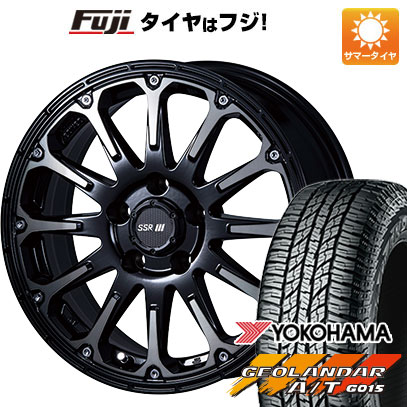 【新品】ジムニーシエラ 夏タイヤ ホイール4本セット 225/70R16 ヨコハマ ジオランダー A/T G015 RBL SSR ディバイド FT アッシュブラック 16インチ :fuji 16701 142970 22909 22909:フジコーポレーション