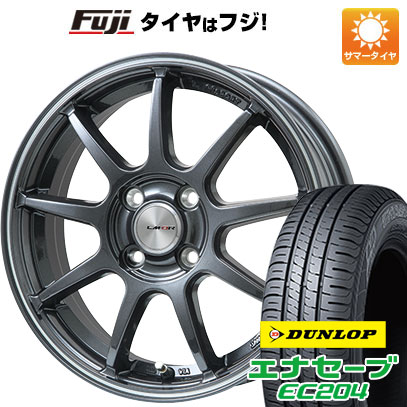 【新品国産4穴100車】 夏タイヤ ホイール4本セット 195/50R16 ダンロップ エナセーブ EC204 レアマイスター LMスポーツLM-QR 16インチ｜fujicorporation