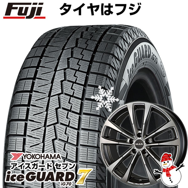 【パンク保証付】【新品】輸入車用 アウディA6（F2） スタッドレスタイヤ ホイール4本セット 225/55R18 ヨコハマ アイスガード セブンIG70 MAK マイン 18インチ｜fujicorporation