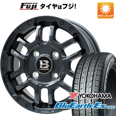 【新品 軽自動車】夏タイヤ ホイール4本セット 145/80R12 ヨコハマ ブルーアース ES32 ビッグウエイ B-LUGNAS FRD(マットブラック) 12インチ