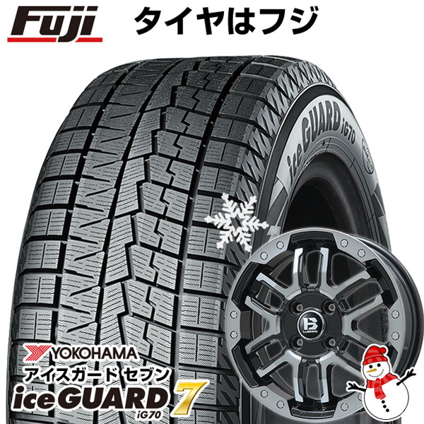 【パンク保証付】【新品 軽自動車】 スタッドレスタイヤ ホイール4本セット 165/55R14 ヨコハマ アイスガード セブンIG70 ビッグウエイ B LUGNAS FRD 14インチ :fuji 3581 137774 36181 36181:フジコーポレーション