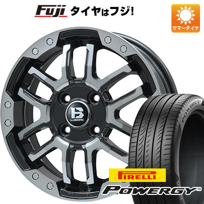 【新品国産5穴114.3車】 夏タイヤ ホイール4本セット 215/65R16 ピレリ パワジー ビッグウエイ B LUGNAS FRD(ブラックポリッシュ/ブラッククリア) 16インチ :fuji 1310 137784 36998 36998:フジコーポレーション