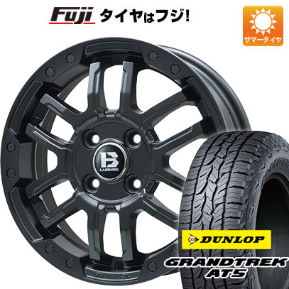 【新品国産5穴114.3車】 夏タイヤ ホイール4本セット 245/70R16 ダンロップ グラントレック AT5 ビッグウエイ B LUGNAS FRD(マットブラック) 16インチ :fuji 15841 137786 32869 32869:フジコーポレーション