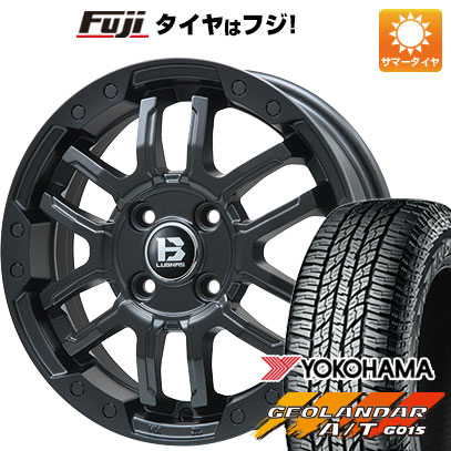 【新品国産5穴114.3車】 夏タイヤ ホイール4本セット 245/70R16 ヨコハマ ジオランダー A/T G015 OWL/RBL ビッグウエイ B LUGNAS FRD(マットブラック) 16インチ :fuji 15841 137786 24490 24490:フジコーポレーション