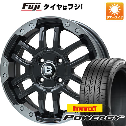 【新品国産5穴114.3車】 夏タイヤ ホイール4本セット 215/65R16 ピレリ パワジー ビッグウエイ B LUGNAS FRD(マットブラック/ブラッククリアリム) 16インチ :fuji 1310 137787 36998 36998:フジコーポレーション