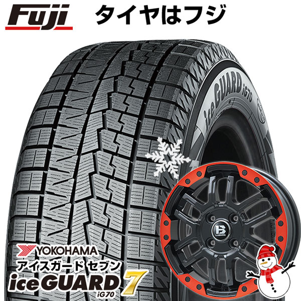 【パンク保証付】【新品】アルファード/ヴェルファイア等 スタッドレスタイヤ ホイール4本セット 215/65R16 アイスガード7 ビッグウエイ B-LUGNAS FRD 16インチ｜fujicorporation