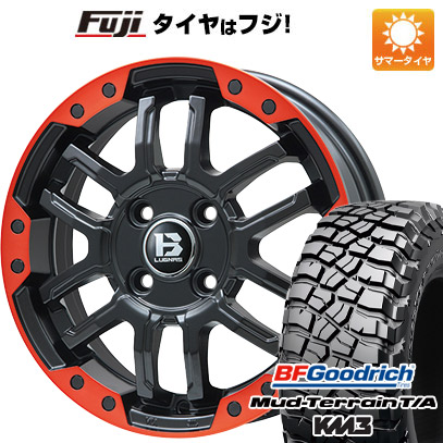 【新品国産5穴114.3車】 夏タイヤ ホイール4本セット 245/70R16 BFグッドリッチ マッドテレーンT/A KM3 ビッグウエイ B LUGNAS FRD 16インチ :fuji 15841 137788 28985 28985:フジコーポレーション