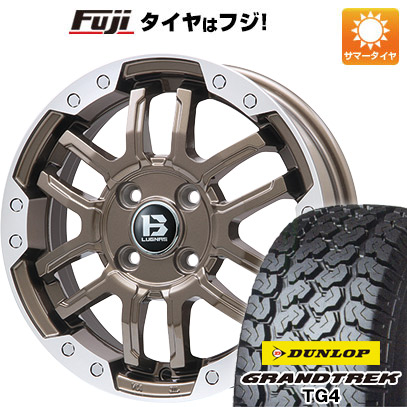 【新品 軽自動車】軽トラ 軽バン 夏タイヤ ホイール4本セット 145/80R12 80/78N ダンロップ グラントレック TG4 ビッグウエイ B-LUGNAS FRD 12インチ