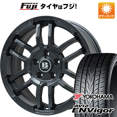 【新品国産5穴114.3車】 夏タイヤ ホイール４本セット 235/55R18 ヨコハマ エイビッド エンビガーS321 ビッグウエイ B LUGNAS FRD(マットブラック) 18インチ :fuji 1303 137826 43107 43107:フジコーポレーション