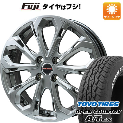 【新品】ライズ/ロッキー（ガソリン） 夏タイヤ ホイール4本セット 195/65R16 トーヨー オープンカントリー A/T EX ビッグウエイ LEYSEEN プラバ5X 16インチ :fuji 21101 118984 34401 34401:フジコーポレーション