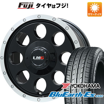 【新品国産5穴114.3車】 夏タイヤ ホイール4本セット 215/65R16 ヨコハマ ブルーアース ES32 レアマイスター LMG CS 8 グロスブラック/リムポリッシュ 16インチ :fuji 1310 138617 35502 35502:フジコーポレーション