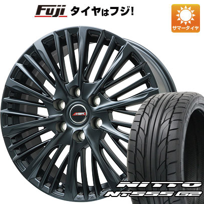 【パンク保証付き】【新品国産5穴114.3車】 夏タイヤ ホイール４本セット 215/40R18 ニットー NT555 G2 プレミックス MER X(マットブラック) 18インチ :fuji 1129 145891 23603 23603:フジコーポレーション