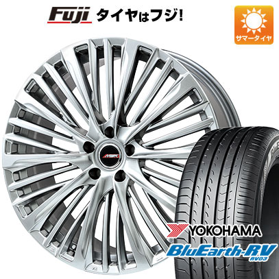 【パンク保証付】【新品国産5穴114.3車】 夏タイヤ ホイール4本セット 225/55R19 ヨコハマ ブルーアース RV 03 プレミックス MER X(ハイパーシルバー) 19インチ :fuji 2581 137713 38015 38015:フジコーポレーション