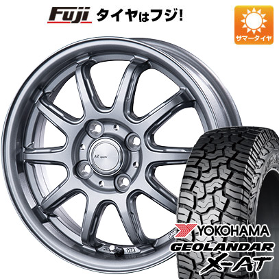 【新品 軽自動車】N BOX 夏タイヤ ホイール4本セット 155/65R14 ヨコハマ ジオランダー X AT G016 インターミラノ AZ SPORTS RC 10 ダークシルバー 14インチ :fuji 21721 142368 37561 37561:フジコーポレーション