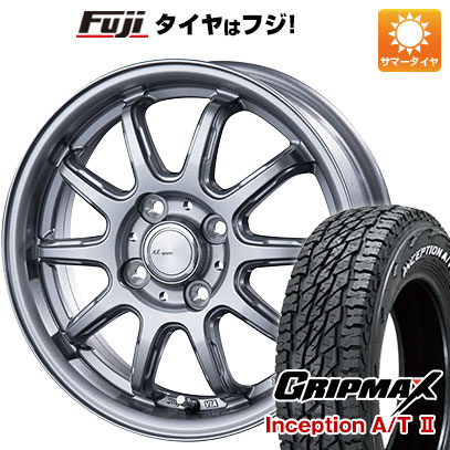 【新品 軽自動車】タフト ソリオ サマータイヤ ホイール4本セット 165/65R15 GRIPMAX インセプション A/TII RWL AZ SPORTS RC 10 ダークシルバー 15インチ :fuji 21761 142369 42829 42829:フジコーポレーション