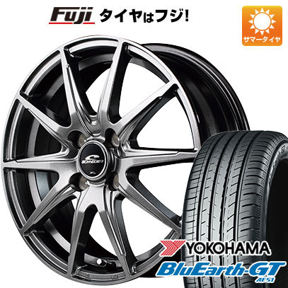 クーポン配布中 【新品国産4穴100車】 夏タイヤ ホイール4本セット 185/55R16 ヨコハマ ブルーアース GT AE51 MID シュナイダー SLS 16インチ :fuji 261 144293 28563 28563:フジコーポレーション