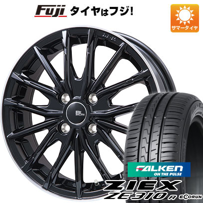 【新品国産4穴100車】 夏タイヤ ホイール4本セット 185/55R15 ファルケン ジークス ZE310R エコラン（限定） BRANDLE-LINE DF-10M 15インチ｜fujicorporation