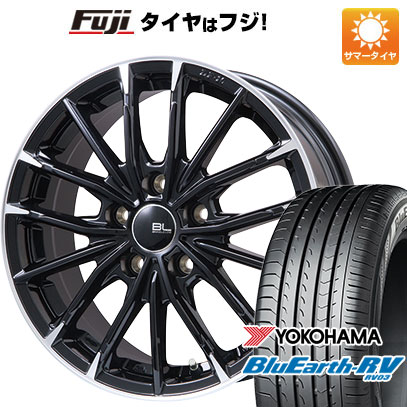 【パンク保証付】【新品国産5穴114.3車】 夏タイヤ ホイール4本セット 215/55R17 ヨコハマ ブルーアース RV 03 ブランドルライン DF 10M 17インチ :fuji 1841 144617 36875 36875:フジコーポレーション