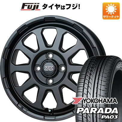 【新品 軽自動車】夏タイヤ ホイール4本セット 165/55R14 ヨコハマ PARADA PA03 ブラックレター 95/93N ホットスタッフ マッドクロス レンジャー 14インチ :fuji 21721 142501 31695 31695:フジコーポレーション