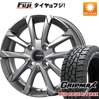 【新品国産4穴100車】 夏タイヤ ホイール４本セット 195/65R15 グリップマックス マッドレイジR/T MAX RWL(限定) コーセイ クレイシズ GC36F 15インチ :fuji 11881 145096 33232 33232:フジコーポレーション