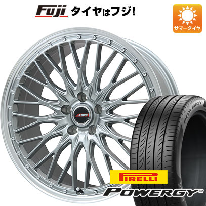 【新品国産5穴114.3車】 夏タイヤ ホイール4本セット 225/60R17 ピレリ パワジー プレミックス MER PROMESH ダークシルバー/リムポリッシュ 17インチ :fuji 1845 140256 36987 36987:フジコーポレーション