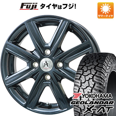 【新品 軽自動車】N BOX タント ワゴンR 夏タイヤ ホイール4本セット 155/65R14 ヨコハマ ジオランダー X AT G016 テクノピア アフロディーテ MZ 14インチ :fuji 21721 143542 37561 37561:フジコーポレーション