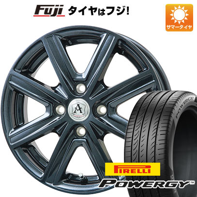 クーポン配布中 【新品国産4穴100車】 夏タイヤ ホイール４本セット 195/55R15 ピレリ パワジー テクノピア アフロディーテ MZ 15インチ :fuji 1848 143545 37000 37000:フジコーポレーション