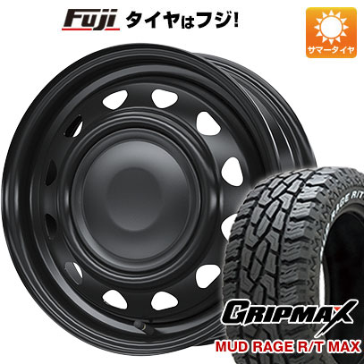 【新品 軽自動車】軽トラ 夏タイヤ ホイール4本セット 145R14C 85/83Q グリップマックス マッドレイジR/T MAX RWL(限定) ウェッズ ネオキャロ 14インチ :fuji 27501 142328 33227 33227:フジコーポレーション