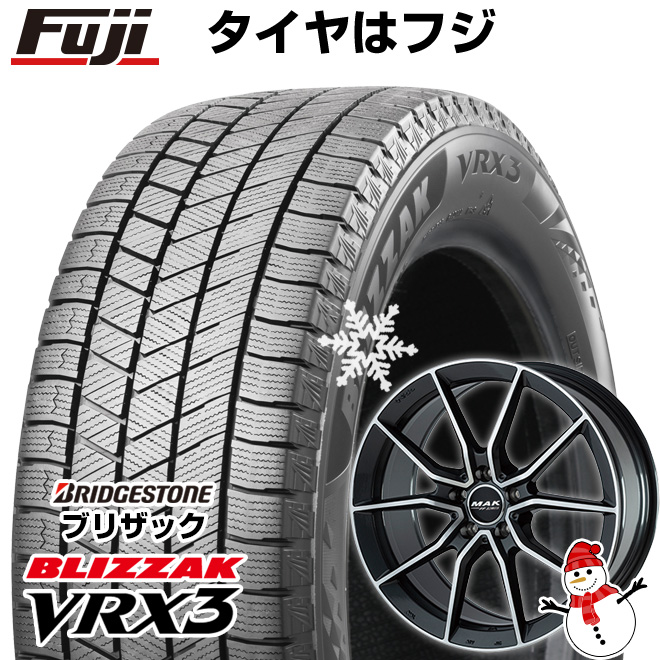 【新品】輸入車用 ベンツGLA（X156） スタッドレスタイヤ ホイール4本セット 235/50R18 ブリヂストン ブリザック VRX3 MAK アルジェント FF 18インチ :fuji 28016 149628 35092 35092:フジコーポレーション