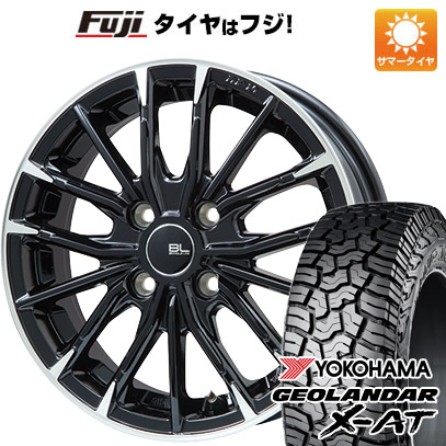 【新品 軽自動車】N-BOX タント ワゴンR 夏タイヤ ホイール4本セット 155/65R14 ヨコハマ ジオランダー X-AT G016 ブランドルライン DF-10M 14インチ