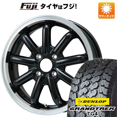 GRANDTREK 【新品 軽自動車】軽トラ 夏タイヤ ホイール4本セット 145 