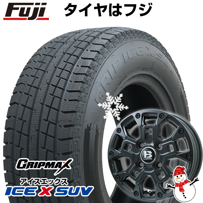 軽トラ 軽バン スタッドレスタイヤ ホイール4本セット 145/80R12 グリップマックス アイスX SUV BSW 80/78N(限定2022年製) B LUGNAS BRD 12インチ :fuji 8293 146634 38746 38746:フジコーポレーション